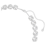 Una Angelic necklace Cushion cut, White, Rhodium plated
